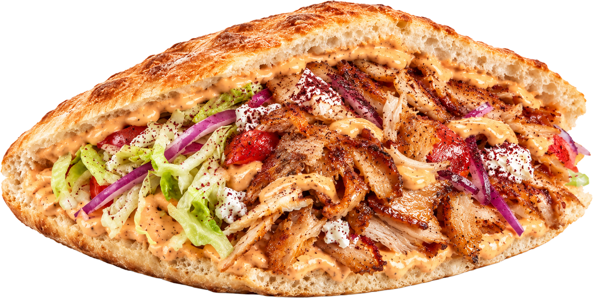 Chicken im Brot bei Amca's Kebab