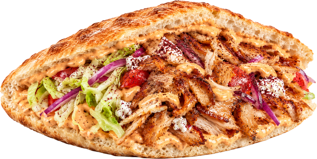 Chicken im Brot bei Amca's Kebab