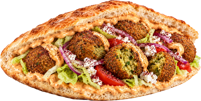 Falafel im Brot bei Amca's Kebab
